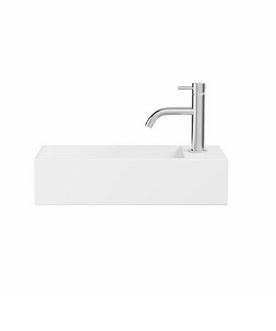Crosswater Beck Cloakroom Basin Inc Waste 1TH 45x20cm White Matt