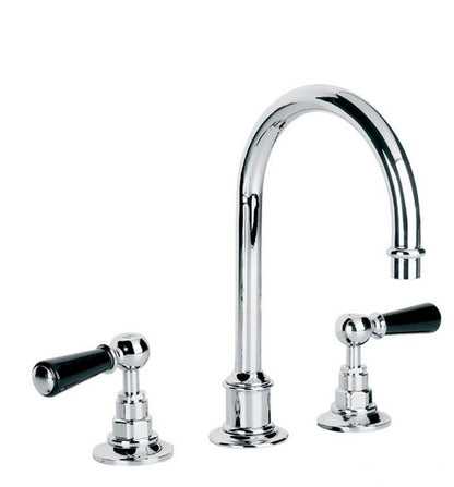 Lefroy Brooks Tubular 3 Hole Basin Mixer- Click Clack Waste