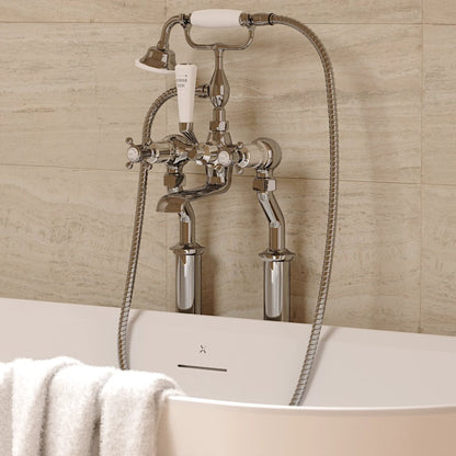 Crosswater Belgravia Crosshead Bath Shower Mixer with Kits & Legs