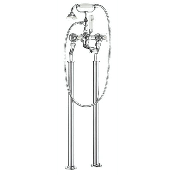 Crosswater Belgravia Crosshead Bath Shower Mixer with Kits & Legs