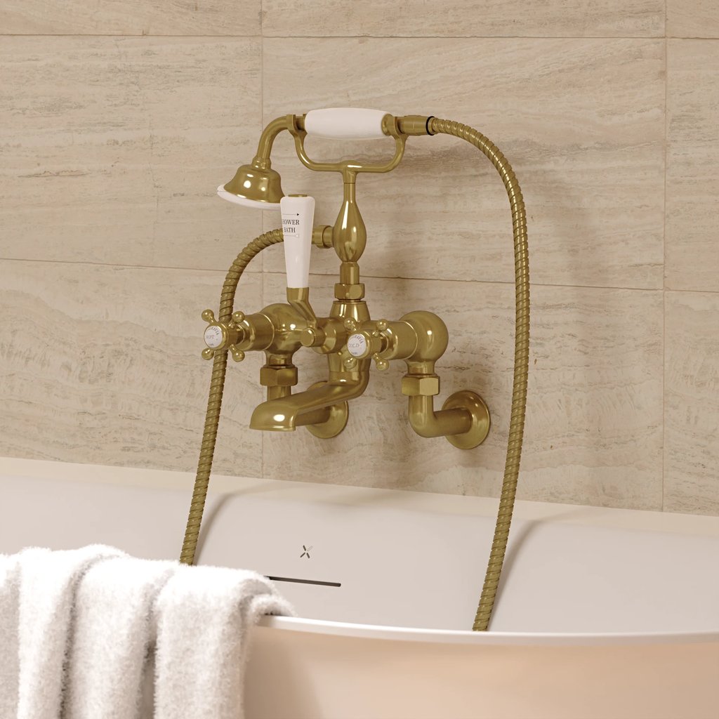 Crosswater Belgravia Wall Mounted Crosshead Bath Shower Mixer