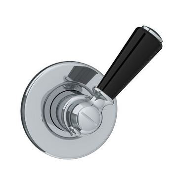 Lefroy Brooks Black Lever Flow Control "Plain" - Silver Nickel