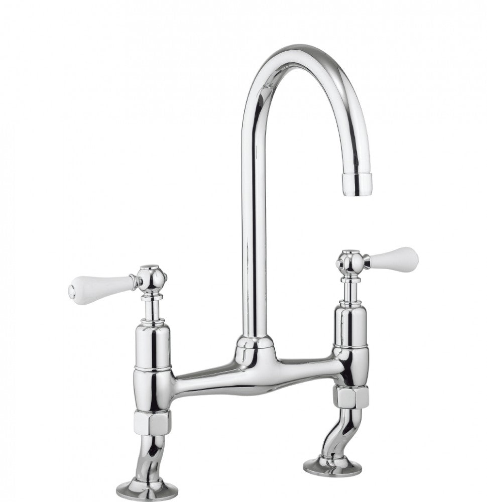 Crosswater Belgravia Lever Dual lever kitchen mixer chrome