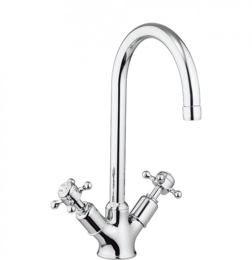 Crosswater Belgravia Crosshead two handle kitchen mixer