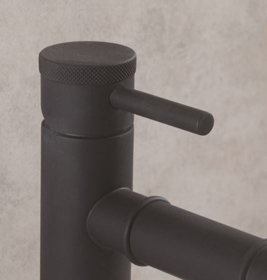 Crosswater MPRO Industrial Monobloc Basin Mixer Carbon Black