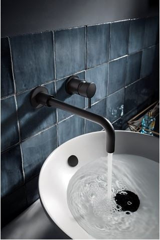 Crosswater MPRO Wall Mounted Basin Mixer Matt Black
