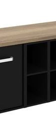 Crosswater Infinity 200mm Matt Black Base Unit Only