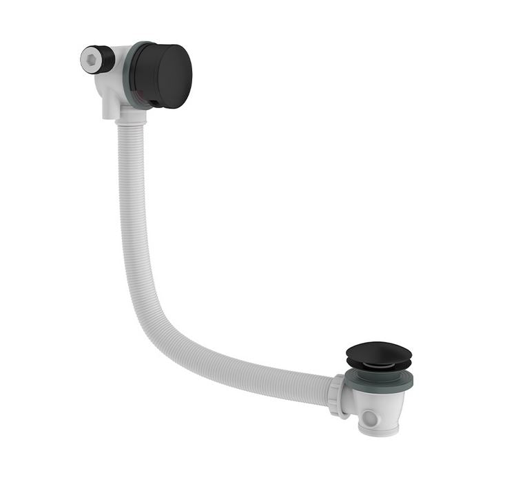 Hoxton Bath Filler with Click-Clack Waste Matt Black