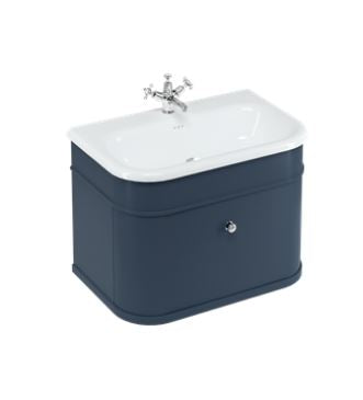 Chalfont 750mm Single Drawer Unit Only - Blue