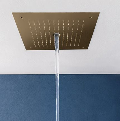 Crosswater MPRO Stream Shower Head Brushed Brass