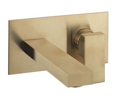 Crosswater Essential Verge Wall Mixer - Brushed Brass