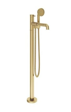 Crosswater MPRO Industrial Bath Shower Mixer Brushed Brass