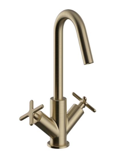 Salcombe 1TH Basin Mixer Brushed Brass