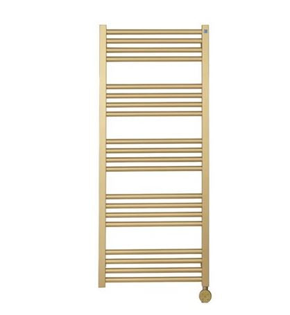Crosswater MPRO 480 x 1140mm Electric Towel Rail Brushed Brass