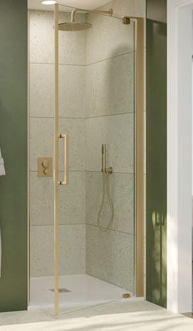 Crosswater Optix 10 Pivot Door 800mm - Brushed Brass
