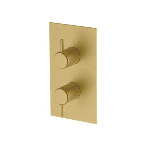 Hoxton Shower Mixer without Diverter Brushed Brass