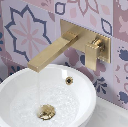 Crosswater Essential Verge Wall Mixer - Brushed Brass