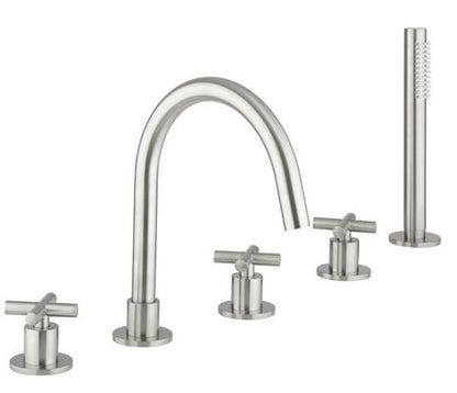 Crosswater MPRO Crosshead Deck mounted 5 Hole Bath Set