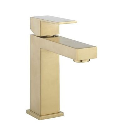 Crosswater Verge Basin Monobloc Mixer Brushed Brass