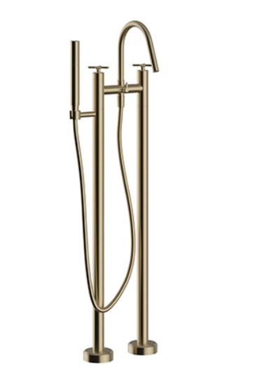 Salcombe Floor Standing BSM Brushed Brass