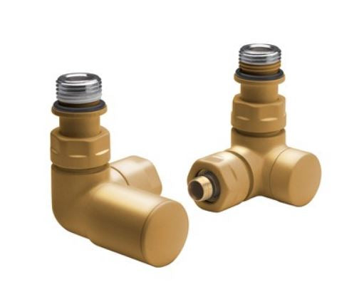 Crosswater MPRO Angled Rad Valve Brushed Brass