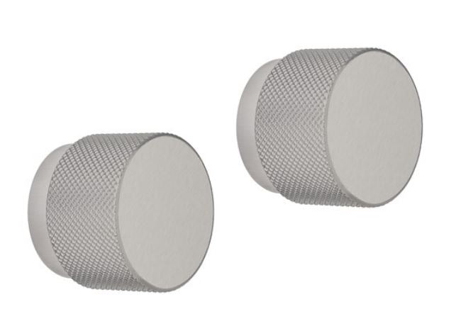Crosswater Knurled Chrome Furniture Handle (pair)
