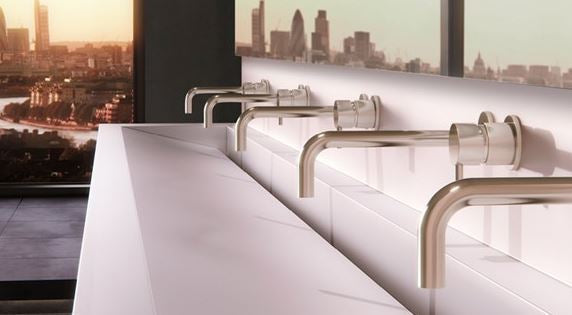 Crosswater MPRO Wall Mounted Basin Mixer Tap w/ Fixed Spout