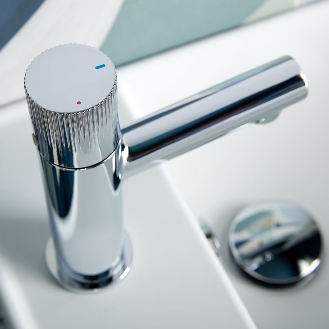 Vado Safari Leverless Cold Start Mini Mono Basin Mixer with Universal Basin Waste