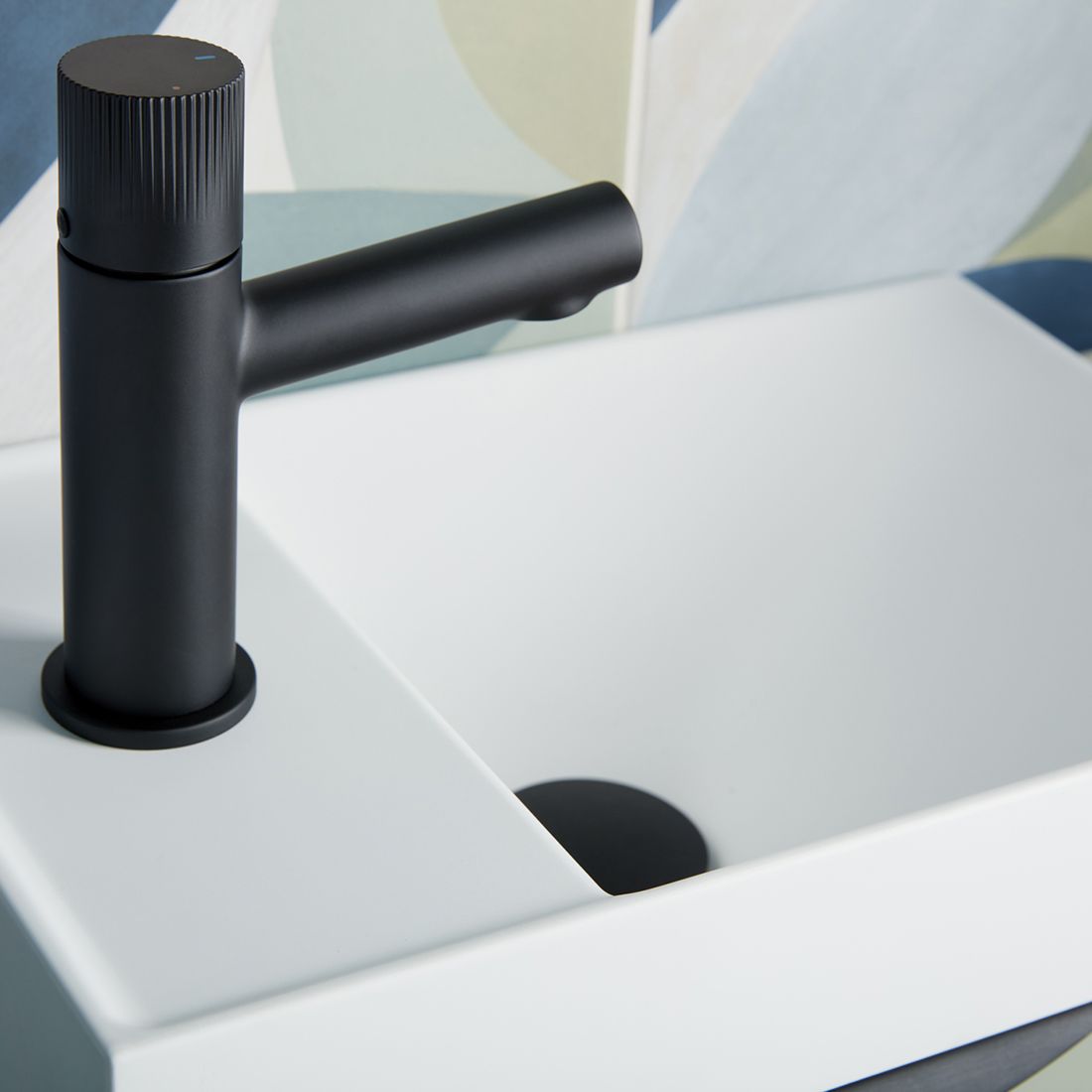 Vado Safari Leverless Cold Start Mini Mono Basin Mixer with Universal Basin Waste