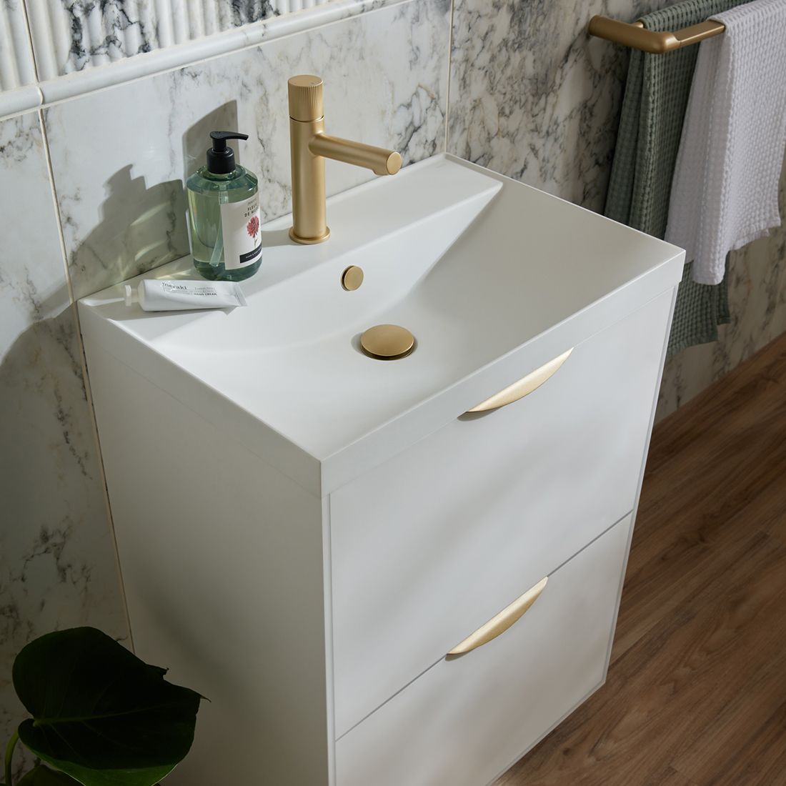 Vado Safari Leverless Cold Start Mono Basin Mixer for Low Pressure System with Universal Basin Waste