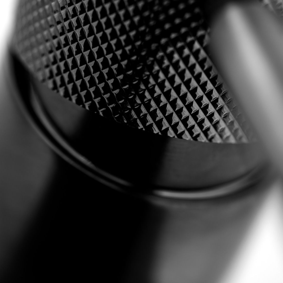 VADO Knurled Accents Slimline Tall Mono Basin Mixer