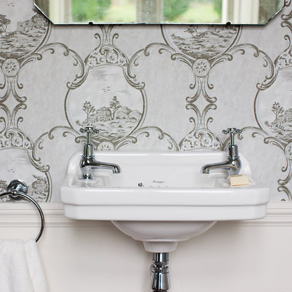 Burlington Edwardian 515 x 308mm Cloakroom Basin 2 Tap Hole