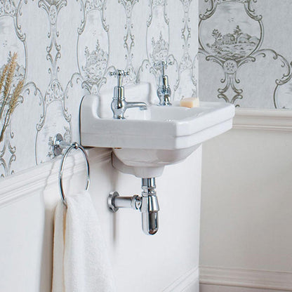 Burlington Edwardian 515 x 308mm Cloakroom Basin 2 Tap Hole