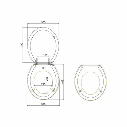 Burlington STANDARD Golden Oak Finish Toilet Seat