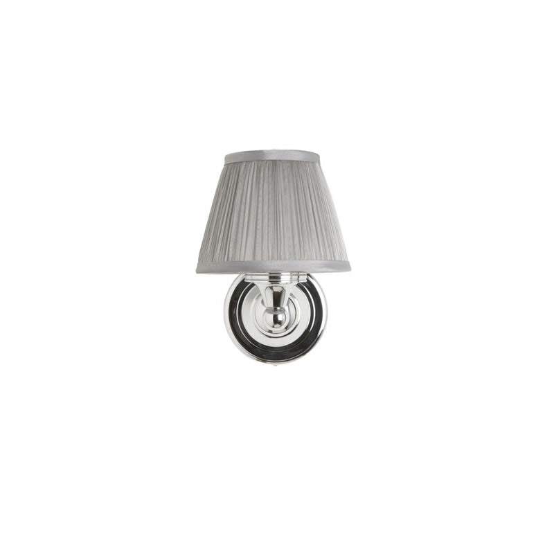 Burlington Round Light with Chrome Base & Chiffon Shade
