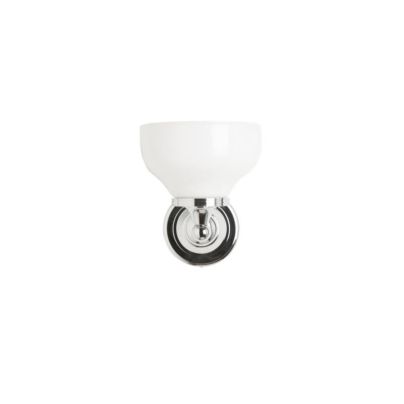 Burlington Burlington Chrome Base Round Light w/ Opal Glass