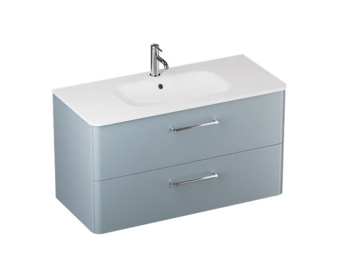 Elevate Your Bath with Camberwell 1000mm Unit in Dusty Blue