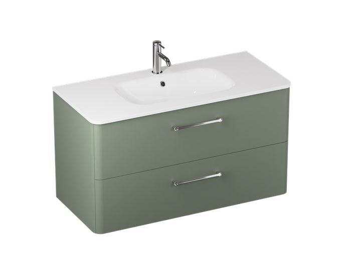 Elevate Your Bath with Camberwell 1000mm Unit in Earthy Green