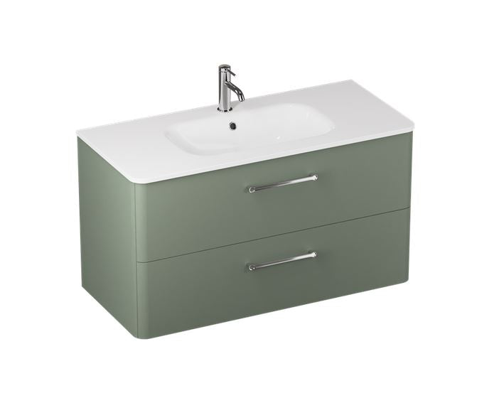 Camberwell 800mm Wall Mounted Vanity Unit - Earthy Green