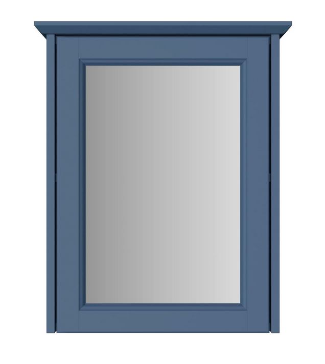 Caversham Single Door Mirrored Wall Cabinet Maritime Blue