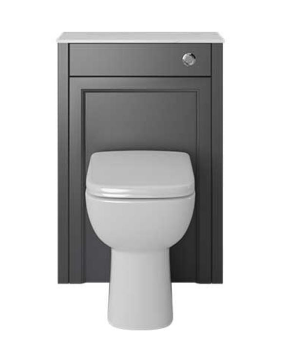 Caversham 600mm Rectangular WC - Graphite (Vanity Unit Only)