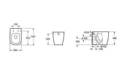 Essentials Liberty Back To Wall Pan