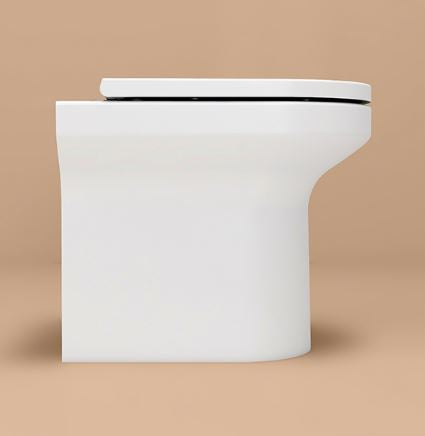 Essentials Alma Rimless Back To Wall 420mm High Pan