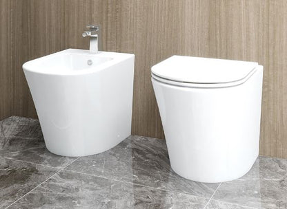 Essentials Arco 520mm Rimless Back To Wall Pan