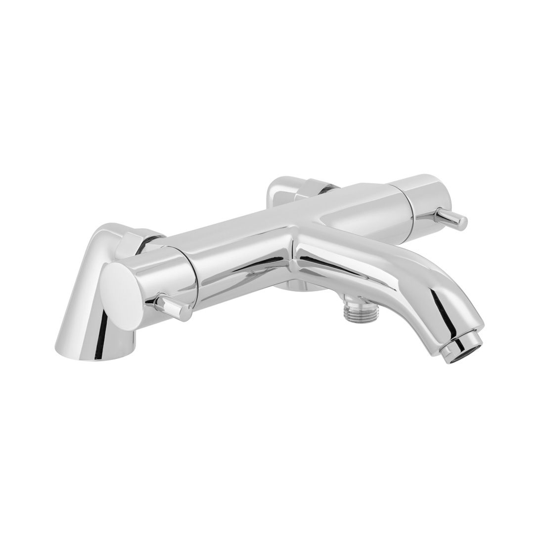 VADO CELSIUS Thermostatic Bath Shower Mixer Tap - Chrome Finish