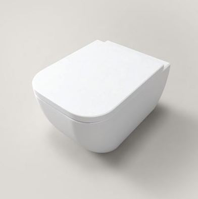 Essentials Essence Short Projection 470mm Wall Hung Pan
