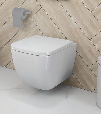 Essentials Essence Short Projection 470mm Wall Hung Pan
