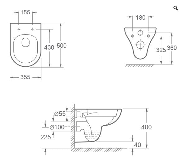 Essentials Ivan Wall Hung Pan Offers Space-Saving Designs