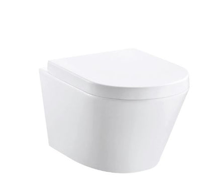 Essentials Arco 520mm Rimless Wall Hung Pan White