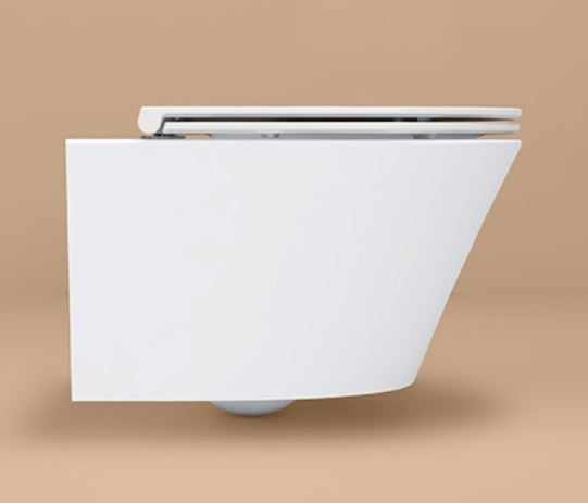 Essentials Arco 520mm Rimless Wall Hung Pan White